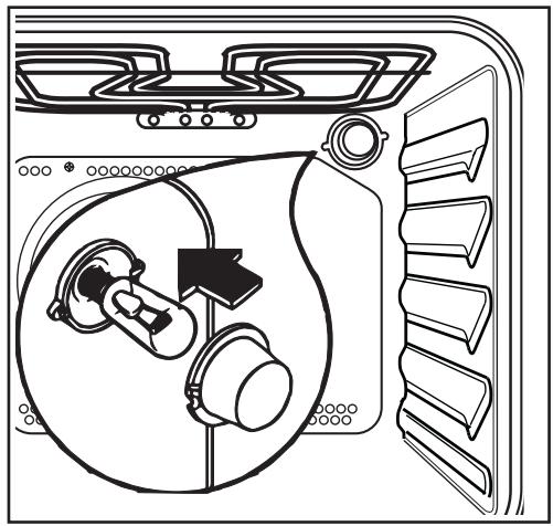 ZANUSSI ZBC747WBLANC - Remplacement de la lampe du four - 2