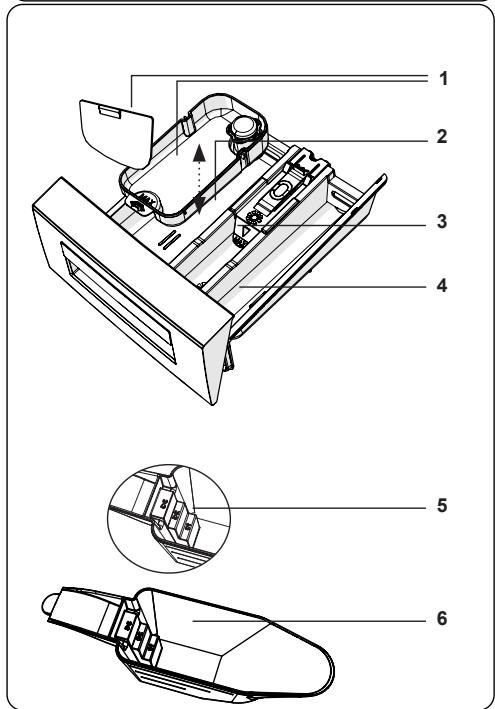 DE DIETRICH DWD485QJE - Bac à produits (*) - 2