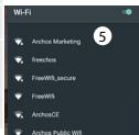 ARCHOS HELIUM 50E - Connexion WiFi - 2