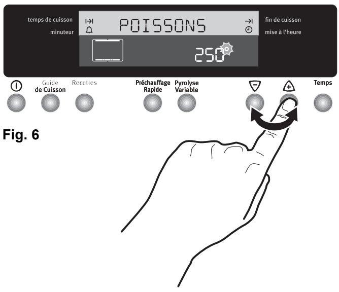 ARTHUR MARTIN M 6876 MPW BLANC - Comment modifier la température et le temps de cuisson - 2