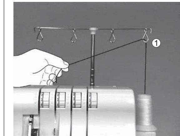 SINGER 14 SH 644 - 2) Enfilage du boucleur inférieur - 2