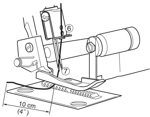 SINGER 14 SH 644 - 4) Enfilage de l'aiguille gauche (bleue) - 6