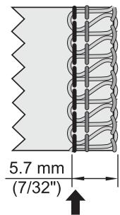 SINGER 14 SH 644 - Réglage de la largeur à l'aide du bouton de réglage - 2
