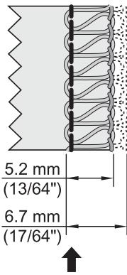 SINGER 14 SH 644 - Réglage de la largeur à l'aide du bouton de réglage - 6