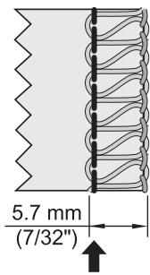 SINGER 14 SH 644 - Réglage de la largeur à l'aide du bouton de réglage - 3