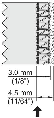 SINGER 14 SH 644 - Réglage de la largeur à l'aide du bouton de réglage - 7