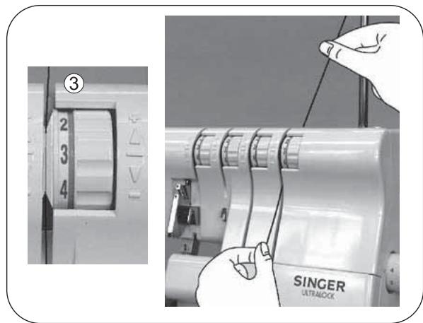 SINGER 14 SH 644 - 2) Enfilage du boucleur inférieur - 4