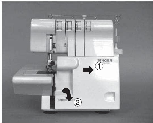 SINGER 14 SH 644 - PARTIES PRINCIPALES DERRIERE LE Cache-BOUCLEURS - 1