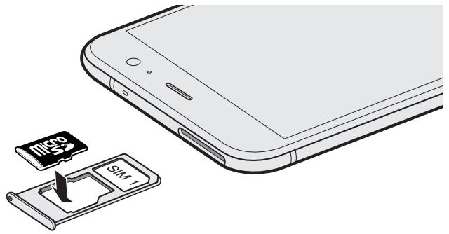 HTC U1164GONOiR - Insertion de la carte microSD - 4