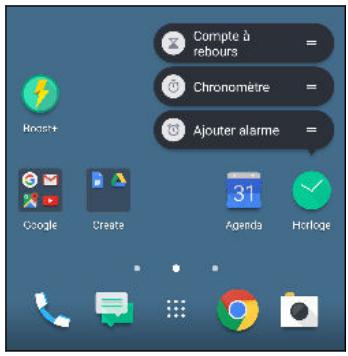 HTC U1164GONOiR - Raccourcis de l'appli - 2