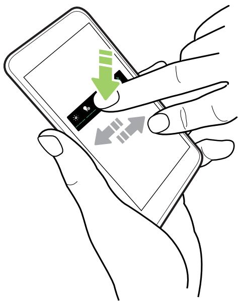 HTC U1164GONOiR - Déplacer un élément de l'écran d'accueil - 1