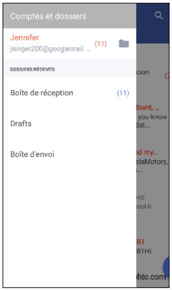 HTC U1164GONOiR - Consulter votre boîte E-mail - 1