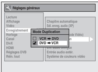 TOSHIBA DVR-70DT - Sélectionnez le "DVD  VCR" en utilisant [▲ /▼], puis appuyez sur [ENTER/OK]. - 1