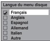 TOSHIBA DVR-70DT - Langue du menu disque (Par défaut: Français) (DVD uniquement) - 1