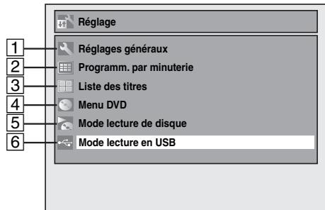 TOSHIBA DVR-70DT - Menu principal - 1