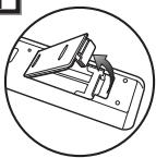 TOSHIBA DVR-70DT - Installation des Piles Dans la Télecommande - 1