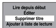 TOSHIBA DVR-70DT - Sélectionnez "Supprimer titre" en utilisant le [ / ] , puis appuyez sur [ENTER/OK]. - 1