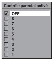 TOSHIBA DVR-70DT - Contrôle parental activé (Par défaut: OFF) (DVD uniquement) - 1