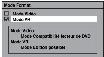 TOSHIBA DVR-70DT - Choix du format d'enregistrement pour un disque DVD-RW vierge - 3