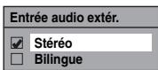 TOSHIBA DVR-70DT - Réglage de l'entrée audio extérieure - 6