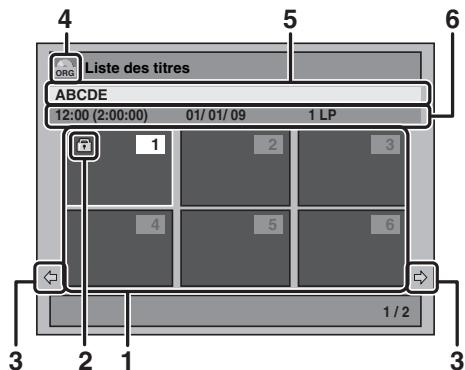 TOSHIBA DVR-70DT - Guide de la Liste de Titres - 1