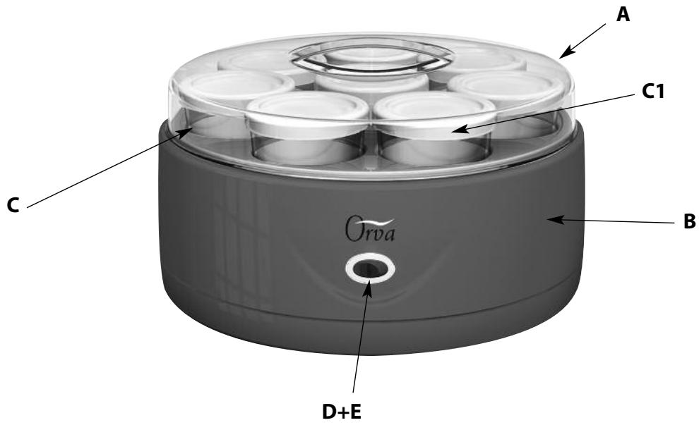 ORVA 18062-56 YAOU - A usage domestique uniquement - 2