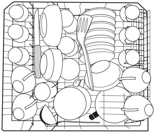 ARTHUR MARTIN ASF2770 - Disposition de la vaisselle (tasses, verres, ...) - 1