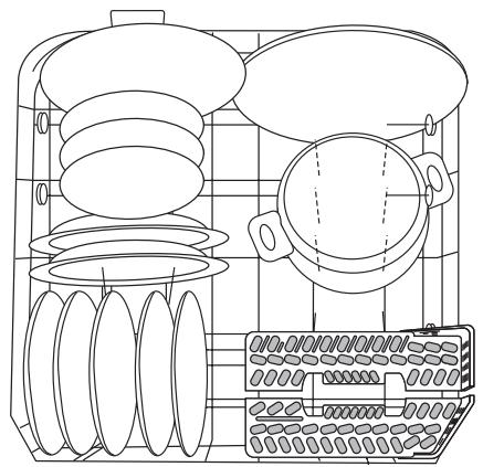 ARTHUR MARTIN ASF2770 - Disposer de la vaisselle (casseroles, grandes assiettes) - 1