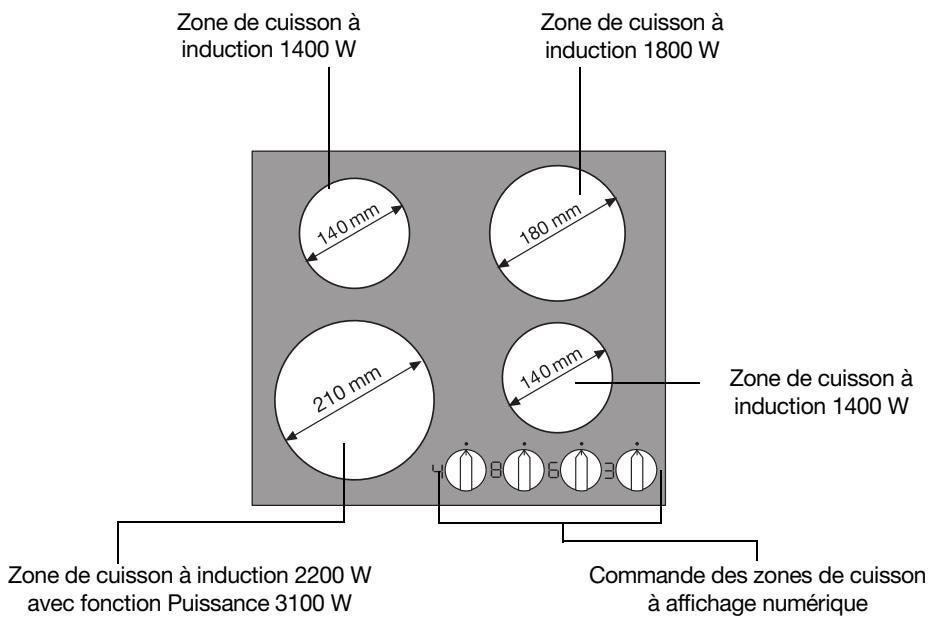 FAURE FIM64F - Equipement du plan de cuisson - 1