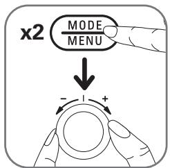 ROWENTA 0C373830 - · Sélection des menus - 1