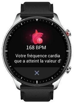 AMAZFIT GTR2 - Alertes de fréquence cardiaque - 1
