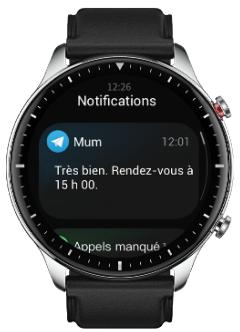 AMAZFIT GTR2 - Alertes d'application - 1