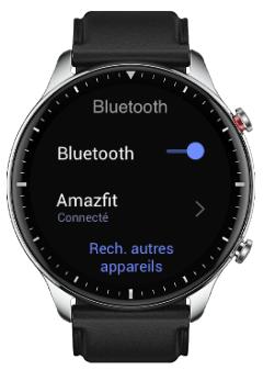 AMAZFIT GTR2 - Paramètres bluetooth - 1