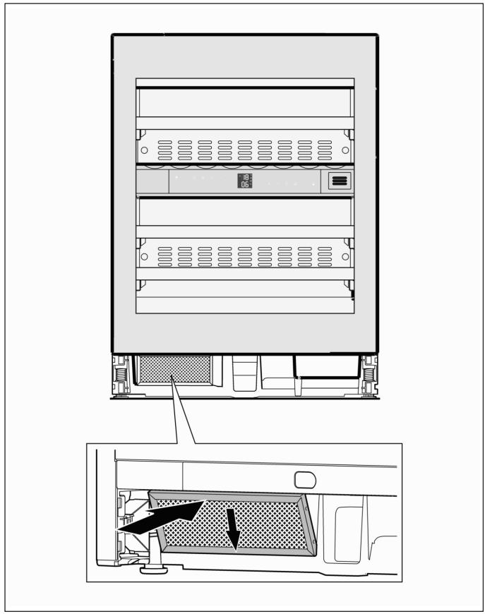 GAGGENAU RW404261 - Montage du filtrre antipoussière - 1