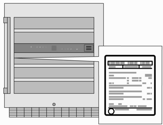 GAGGENAU RW404261 - Plaque signalétique - 1