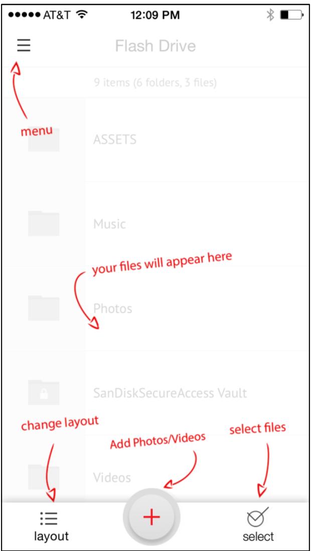 SANDISK iXPAND 3.0 32G - App overview - 1
