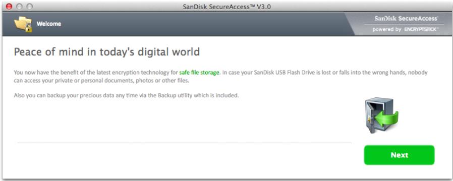 SANDISK iXPAND 3.0 32G - Access secured files (secured through iXpand Sync) on a Mac Computer - 1