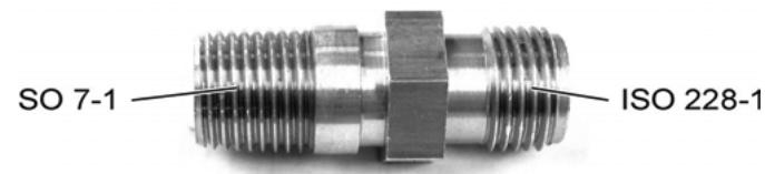 FALCON ARL110DFFCY/C-EU - Montage de la norme ISO 7-1 à connecteur ISO 228-1 pour les fournitures de gaz français - 1