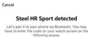 WITHINGS Steel HR Sport - Touchez Installer. - 3