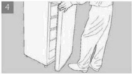 MOULINEX MSDD180WHA - INVERSION DU SENS D'OUVERTURE DE LA PORTE - 4