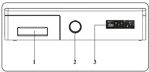 DE DIETRICH DWF484QJ - PRÉSENTATION DU BANDEAU DE COMMANDES - 1