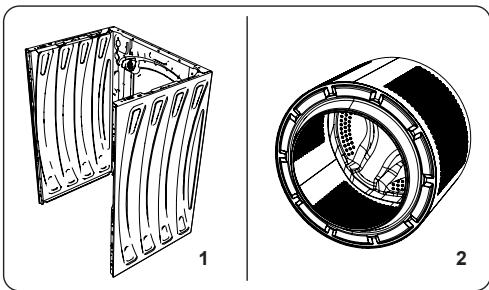 DE DIETRICH DWF484QJ - Corps / Tambour - 1