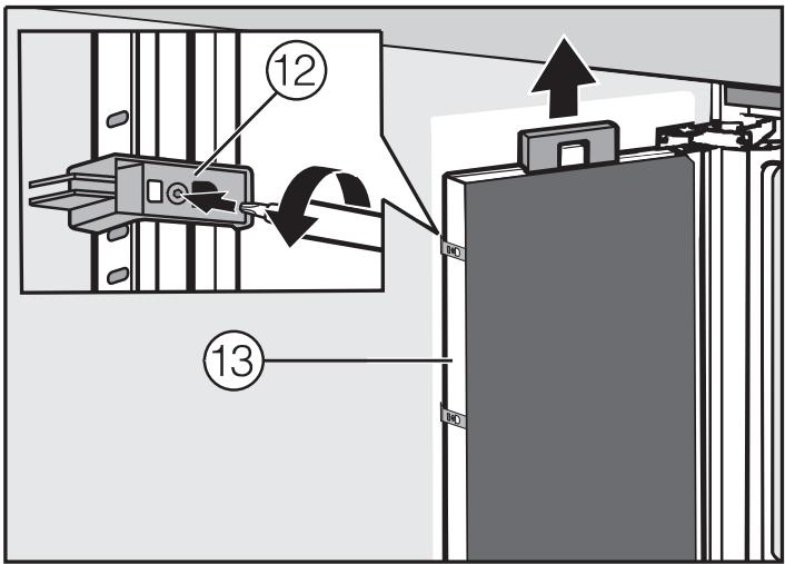MIELE WT 1602 - Préparer le montage du panneau de façon - 1