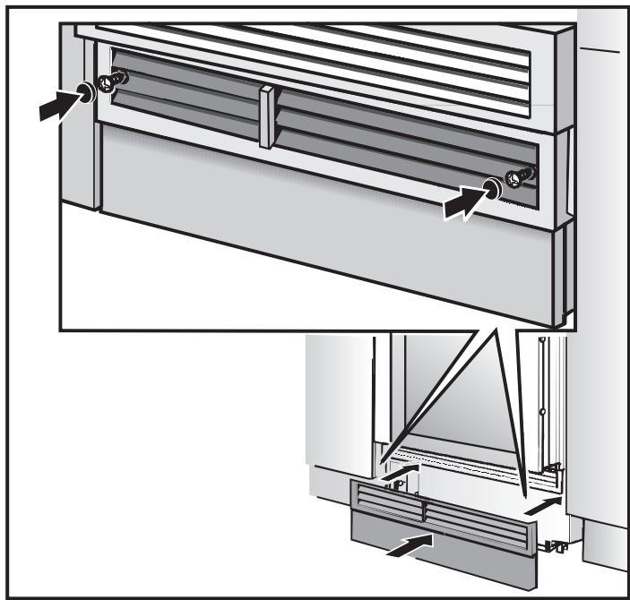 MIELE WT 1602 - Fixer la plinthe - 1