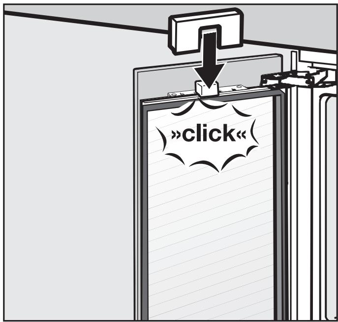 MIELE WT 1602 - Fixer et ajuster le panneau de façade - 9