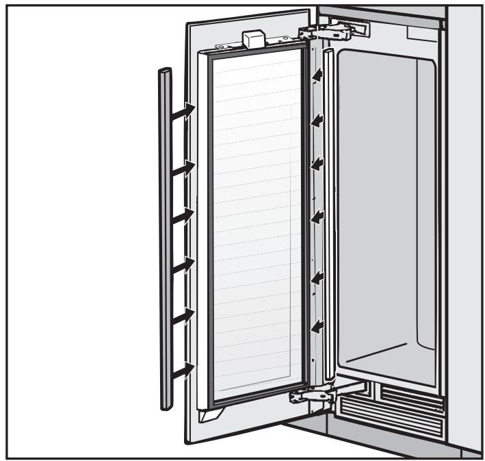 MIELE WT 1602 - Fixer et ajuster le panneau de façade - 5