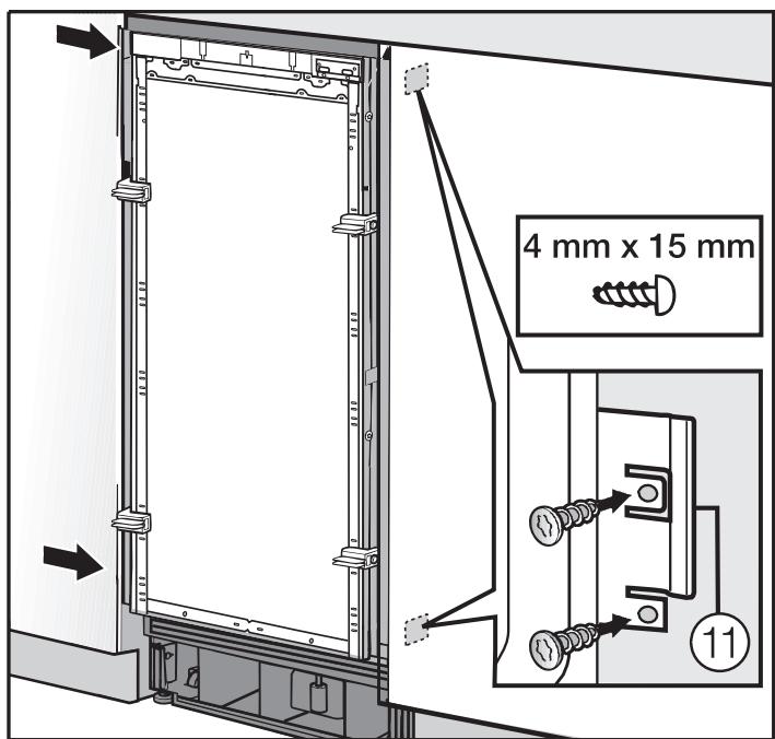 MIELE WT 1602 - Fixer l'appareil dans la niche - 7