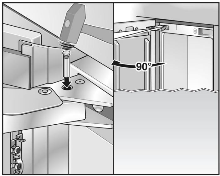 MIELE WT 1602 - Limiter l'angle d'ouverture deporte - 1