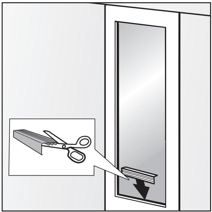 MIELE WT 1602 - Poser les baguettes de porte - 1