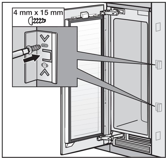MIELE WT 1602 - Fixer et ajuster le panneau de façade - 6